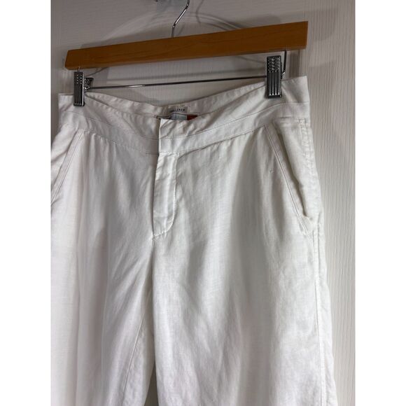 Old Navy Women's 100% Linen Capri Pants Just Below Waist Lined Size 4 - Picture 3 of 11